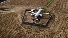 Airbus A320 spolenosti Ural Airlines na poli u Novosibirsku (13. íjna 2023)