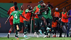 Gólová oslava fotbalist� Nigérie.