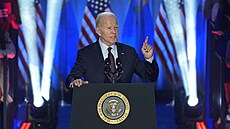Joe Biden pi projevu v Nevad (4. února 2024)
