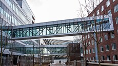 Budova švédského Karolinského institutu (10. března 2023)