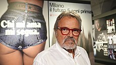 Italský fotograf Oliviero Toscani pózuje na výstav svých snímk v Milán. (23....