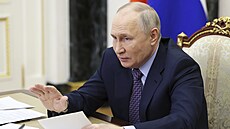 Ruský prezident Vladimir Putin v Moskv (8. února 2024)