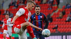 Momentka z p�ípravného utkání Slavia - Zlaté Moravce