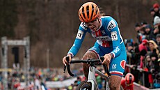 Simona Spná na trati cyklokrosového mistrovství svta v Táboe