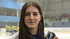 Hned p�i své první ú�asti na mistrovství sv�ta hrá�ek do 18 let si lede�ská...