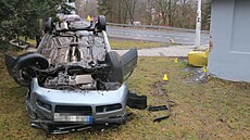 Místo nehody seniora v Jáchymov�.