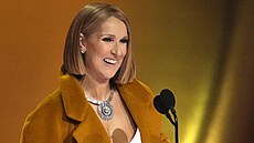 Céline Dion na cenách Grammy (únor 2024)