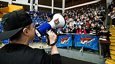 Hokejová 2. liga Slovan Ústí - Piráti Chomutov, únor 2024.  Jana Panu�ková...