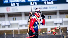 Kristýna Otcovská b�hem tréninku v Novém M�st� na Morav�.