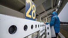 P�íprava ter�� v d�ji�ti MS biatlonist� v Novém M�st� na Morav�.