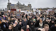 Demonstrace proti pravicovému extremismu a nenávisti v Berlíně (3. února 2024)