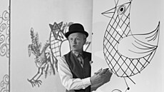 Jií litr v roli malíe, zpváka a konferenciéra vystoupil v poadu pro dti v...