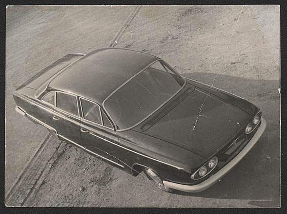 Návrh automobilové karoserie prototypu Tatra 603 A od Otakara Diblíka