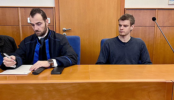 Jií Carbol v jednací síni Okresního soudu v Chomutov. (12. února 2024)