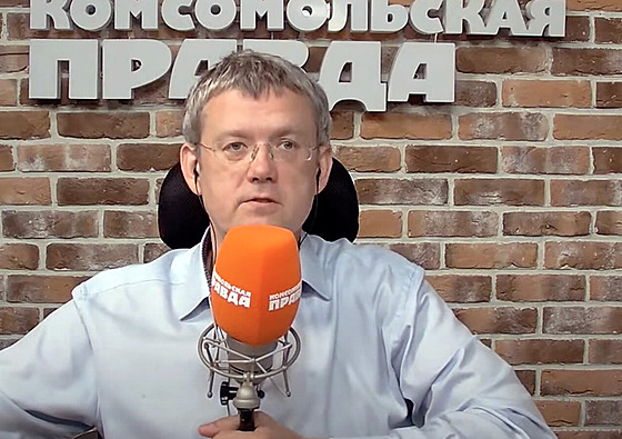 Ruský moderátor a propagandista Sergej Mardan (31. ervence 2022)