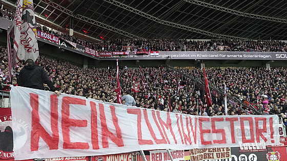 Jasný vzkaz fanouk fotbalového Leverkusenu: Ne novému investorovi!