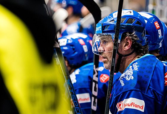 Kladno - Vítkovice, hokejová extraliga, 10. února 2024. Hrající kladenský...