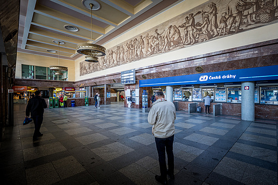 Nádraí Praha-Smíchov ped rozsáhlou modernizací (13. února 2024)