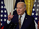 Americký prezident Joe Biden pronáší projev v Bílém domě. (6. února 2024)