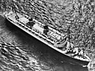 Letecký snímek lodi Nieuw Amsterdam roku 1940