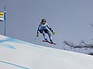 Italská lyaka Federica Brignoneová jede super-G Svtového poháru v Crans...