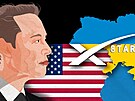 Jedním z klíových hrá na ukrajinských bojitích je i Elon Musk a jeho systém...