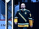 Bývalý hokejový obránce Ji�í �légr na slavnostním ceremoniálu v Pittsburghu,...