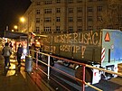 Farmái do Prahy vyrazili na protest proti situaci ve svém oboru. (19. února...