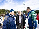 Prezident eské republiky Petr Pavel v hovoru s prezidentem IBU Olle Dahlinem...