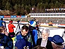 Na biatlonový ampionát zavítal i prezident Pavel