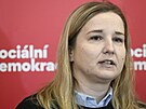 Místopedsedkyn SOCDEM Daniela Ostrá, dvojka na kandidátce pro volby do...
