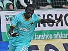 První zápas v eské lize si slávista El Hadji Malick Diouf osladil gólem.