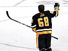 Jaromír Jágr zdraví fanou�ky Pittsburgh Penguins.