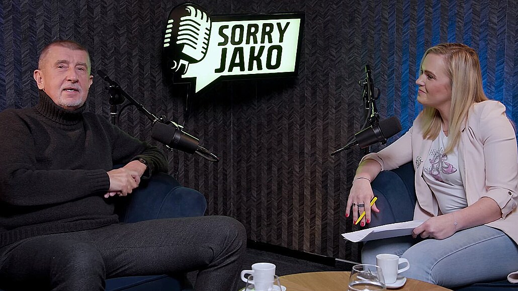 P�edseda ANO ve svém novém podcastu Sorry jako