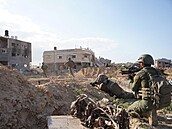 Izraelští vojáci v Pásmu Gazy (17. února 2024)