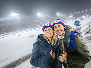 Eva Puskar�íková a Thomas Bormolini na archivním snímku