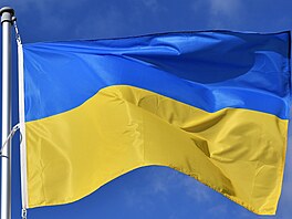 Ukrajinská vlajka.