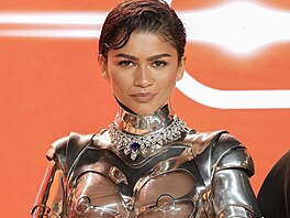 Zendaya na premié�e filmu Duna: �ást druhá (Londýn, 15. února 2024)