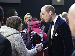 Princ William na udílení cen BAFTA (Londýn, 18. února 2024)