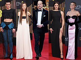 Princ William a celebrity na udílení cen BAFTA (Londýn, 18. února 2024)