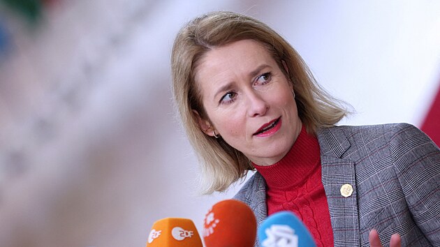 Estonsk premirka Kaja Kallasov (1. nora 2024)
