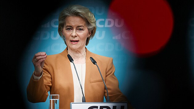 Ursula von der Leyenov na sjezdu CDU (19. nora 2024)