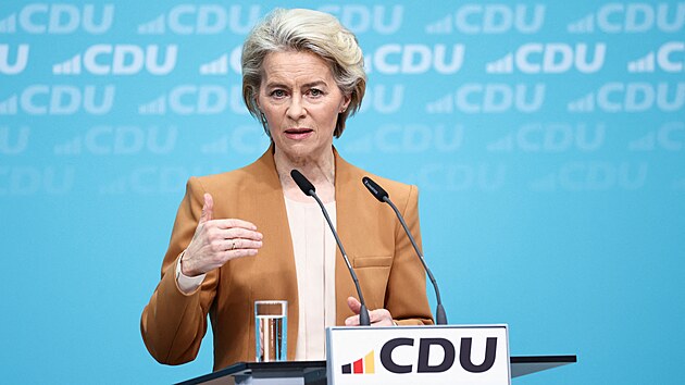 Ursula von der Leyenová na sjezdu CDU (19. února 2024)