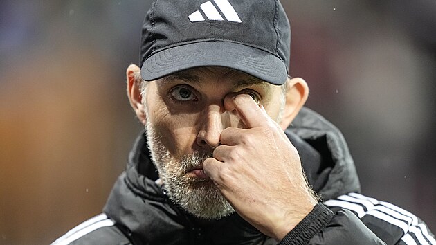 Tren�r fotbalist� Bayernu Mnichov Thomas Tuchel po por�ce s Leverkusenem.