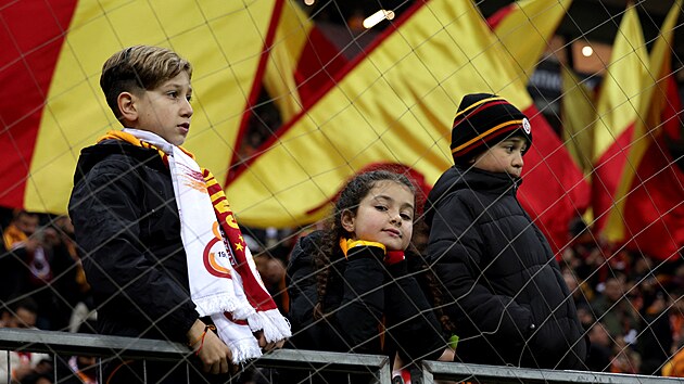 Tureck dti na zpase Evropsk ligy mezi Galatasarayem a Spartou.