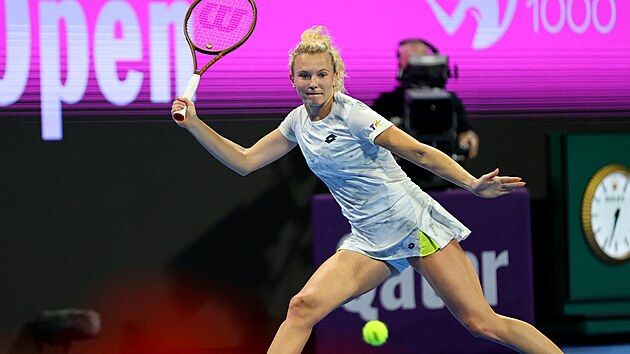 Kateina Siniakov na turnaji v Dauh