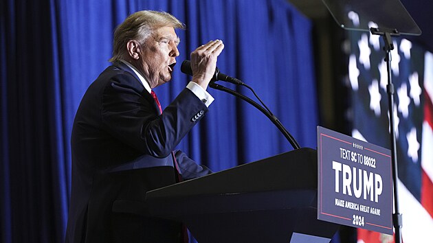 Donald Trump vede volebn kampa v Jin Karoln. (14. nora 2024)