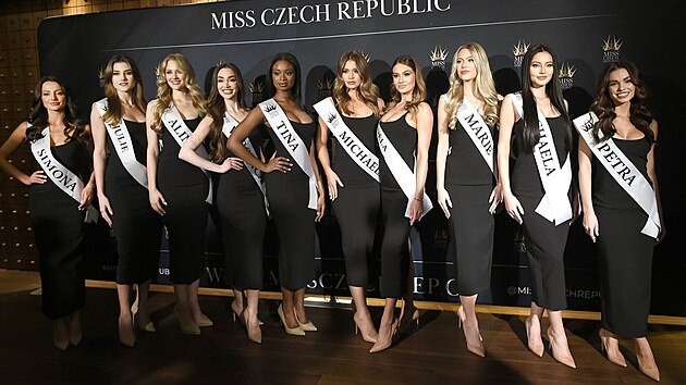 Finalistky Miss Czech Republic 2024 (Praha, 13. nora 2024)