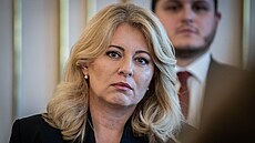 Slovenská prezidentka Zuzana �aputová (16. února 2024)