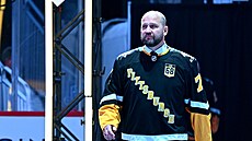 Bývalý hokejový obránce Jií légr na slavnostním ceremoniálu v Pittsburghu,...